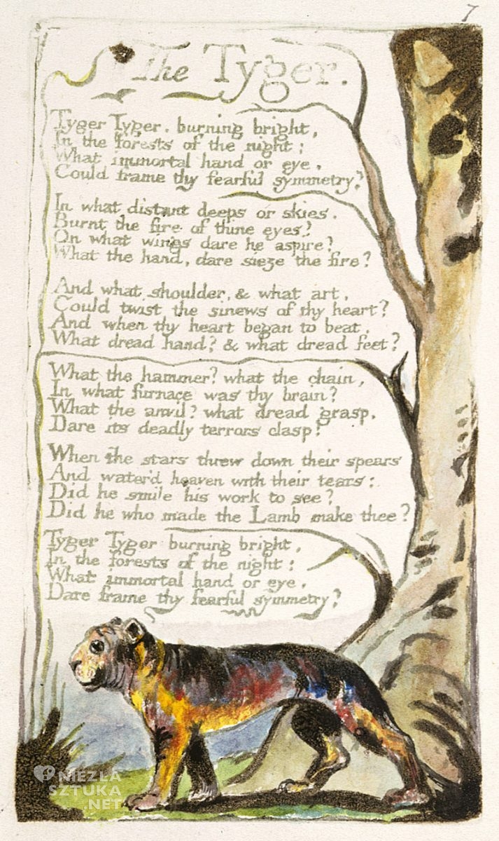 William Blake, ilustracja, wiersz, sztuka angielska, Niezła Sztuka