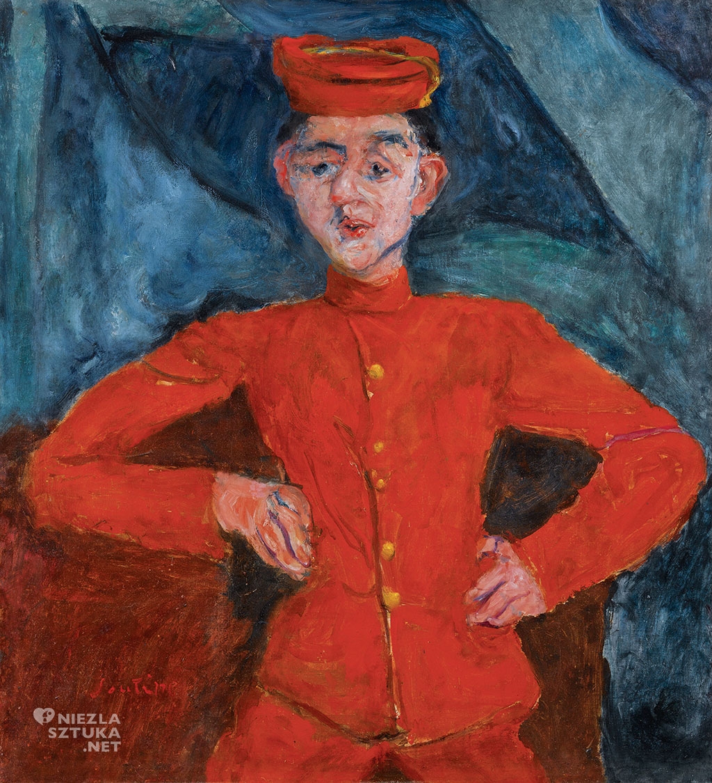 Chaim Soutine, Le chasseur de chez Maxim's, ekspresjonizm, sztuka francuska, żydowski artysta, niezła sztuka