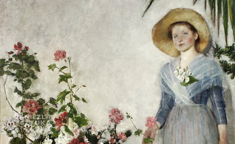 Olga Boznańska, W oranżerii, polska sztuka, polskie muzea, Niezła Sztuka