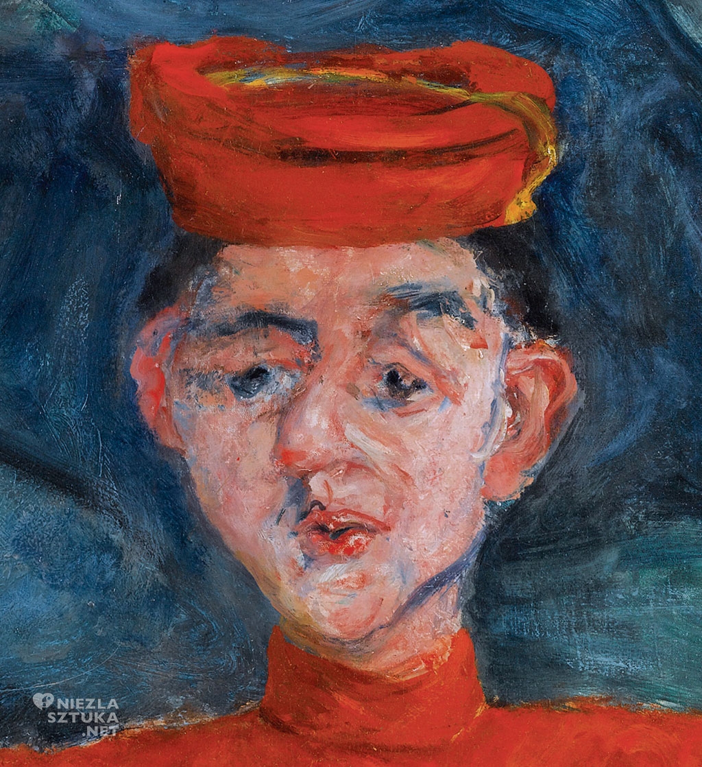 Chaim Soutine, Le chasseur de chez Maxim's, ekspresjonizm, Chaim Soutine, Le chasseur de chez Maxim's, ekspresjonizm, sztuka francuska, żydowski artysta, niezła sztuka