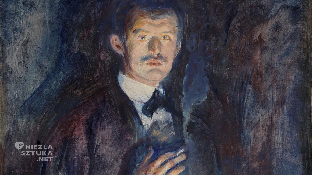 Edvard Munch Autoportret z papierosem | 1895, Niezła sztuka