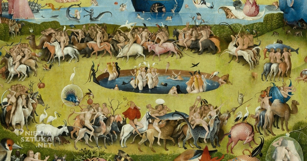 Hieronim Bosch, Ogród rozkoszy ziemskich, detal, tryptyk, sztuka niderlandzka, Niezła Sztuka