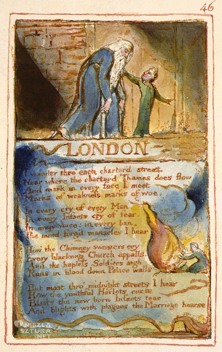 William Blake, ilustracja, wiersz, sztuka angielska, Niezła Sztuka