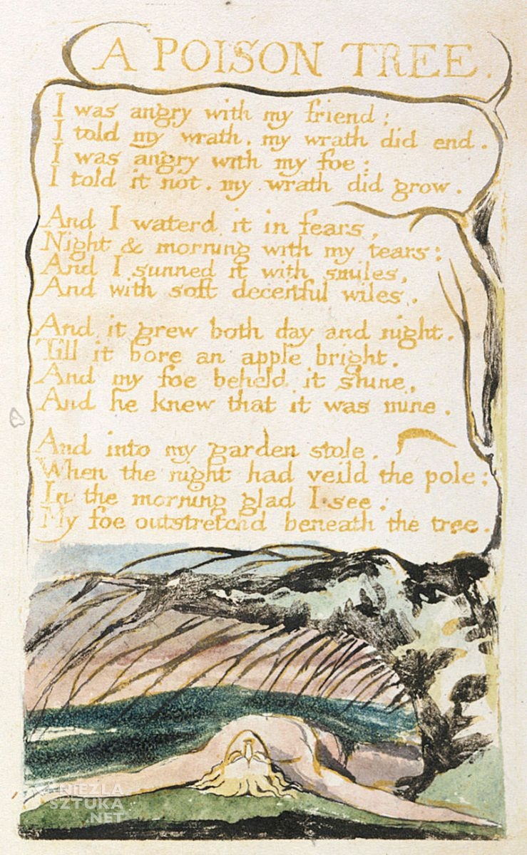 William Blake, ilustracja, wiersz, sztuka angielska, Niezła Sztuka