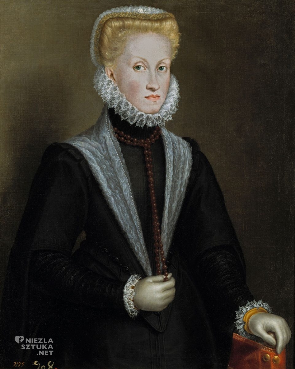 Sofonisba Anguissola, portret, Anna Austriaczka, prado, niezła sztuka