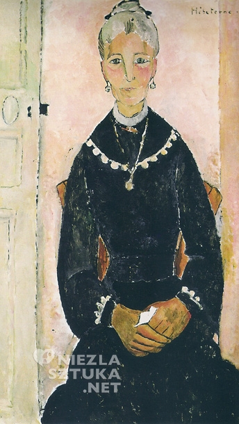 Jeanne Hébuterne, portret, malarstwo francuskie, olej na płótnie, niezła sztuka