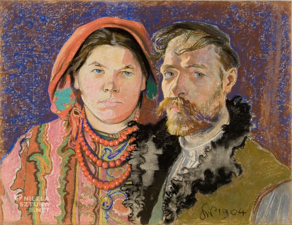 Stanisław Wyspiański, Teodora Pytko, Teofila Pytko, Autoportret z żoną | 1904, Muzeum Narodowe w Krakowie, Niezła sztuka