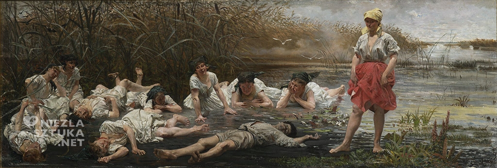 Jacek Malczewski, sztuka polska, Załaskotany, rusałki, Niezła sztuka