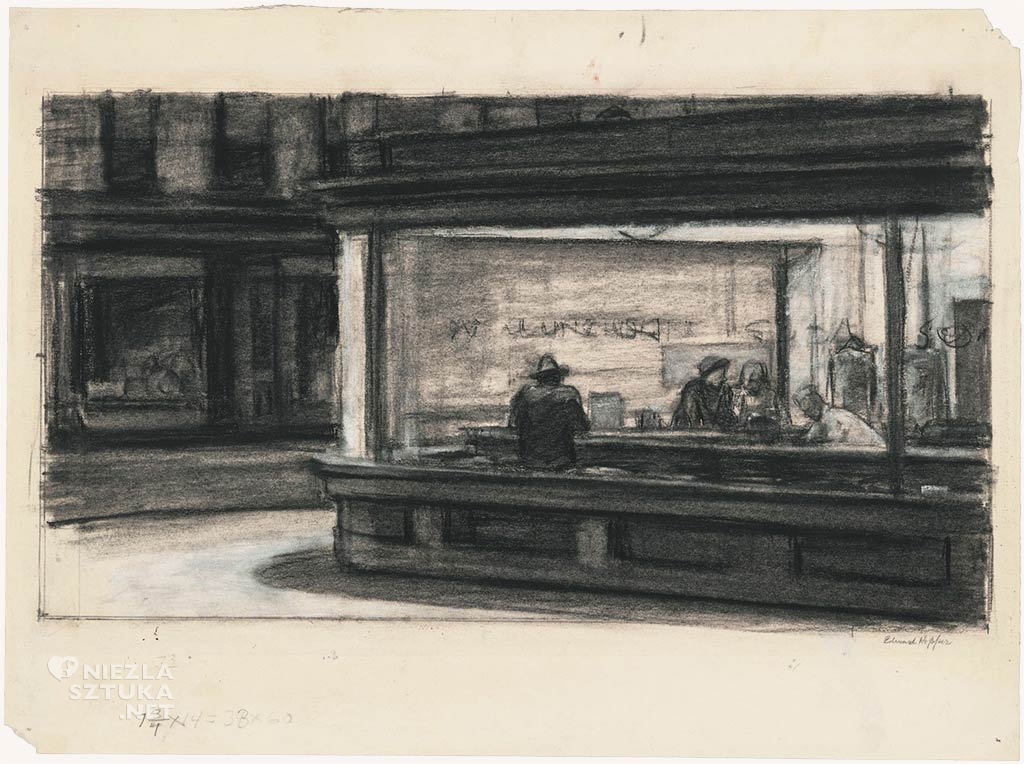Edward Hopper, Szkic, Nocne marki, Niezła sztuka