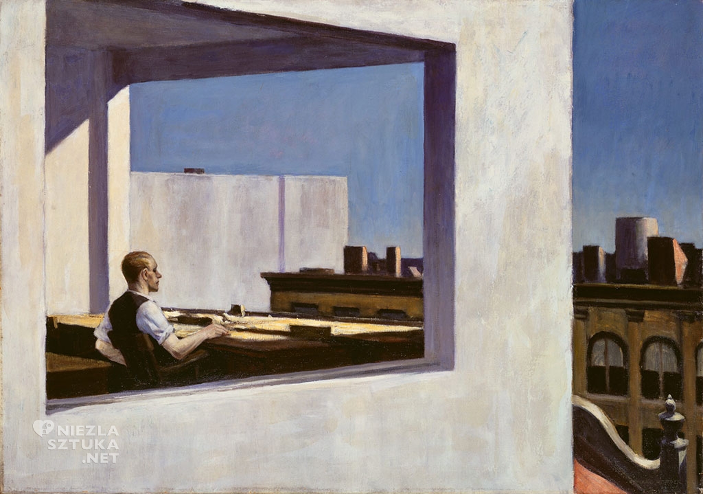 Edward Hopper, Biuro w małym mieście, malarstwo, sztuka amerykańska, Niezła sztuka