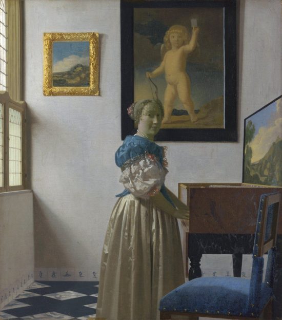 Johannes Vermeer, Dama stojąca przy wirginale, Niezła sztuka