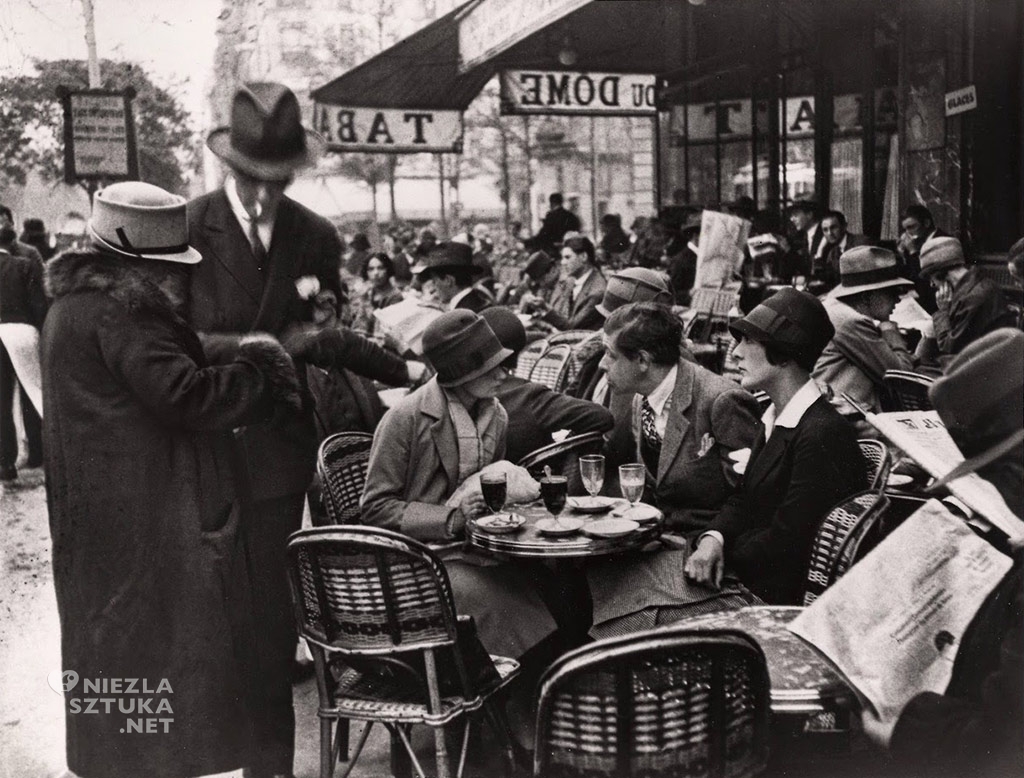 Andre Kertesz, Le Dôme Café, Montparnasse, Paryż | 1928