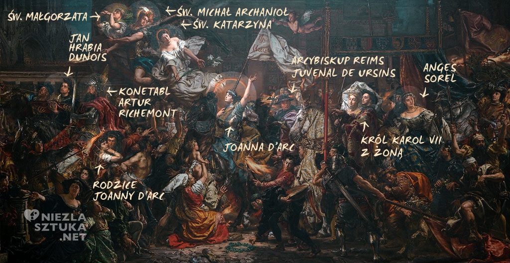 Jan Matejko, Joanna d'Arc, Dziewica Orleańska, sztuka polska, malarstwo polskie, Niezła sztuka