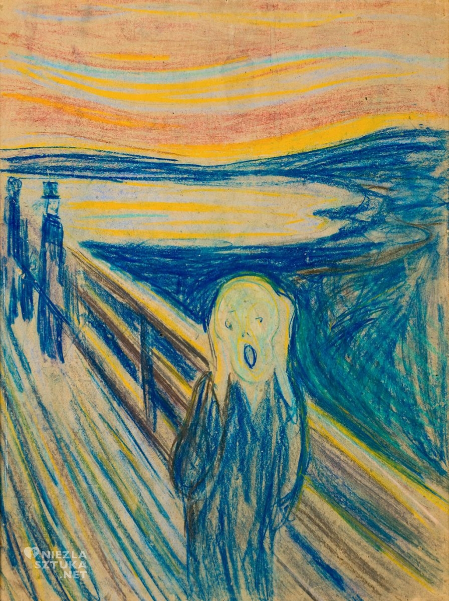 Edvard Munch, Krzyk, pastel, rysunek, Oslo, Niezła Sztuka