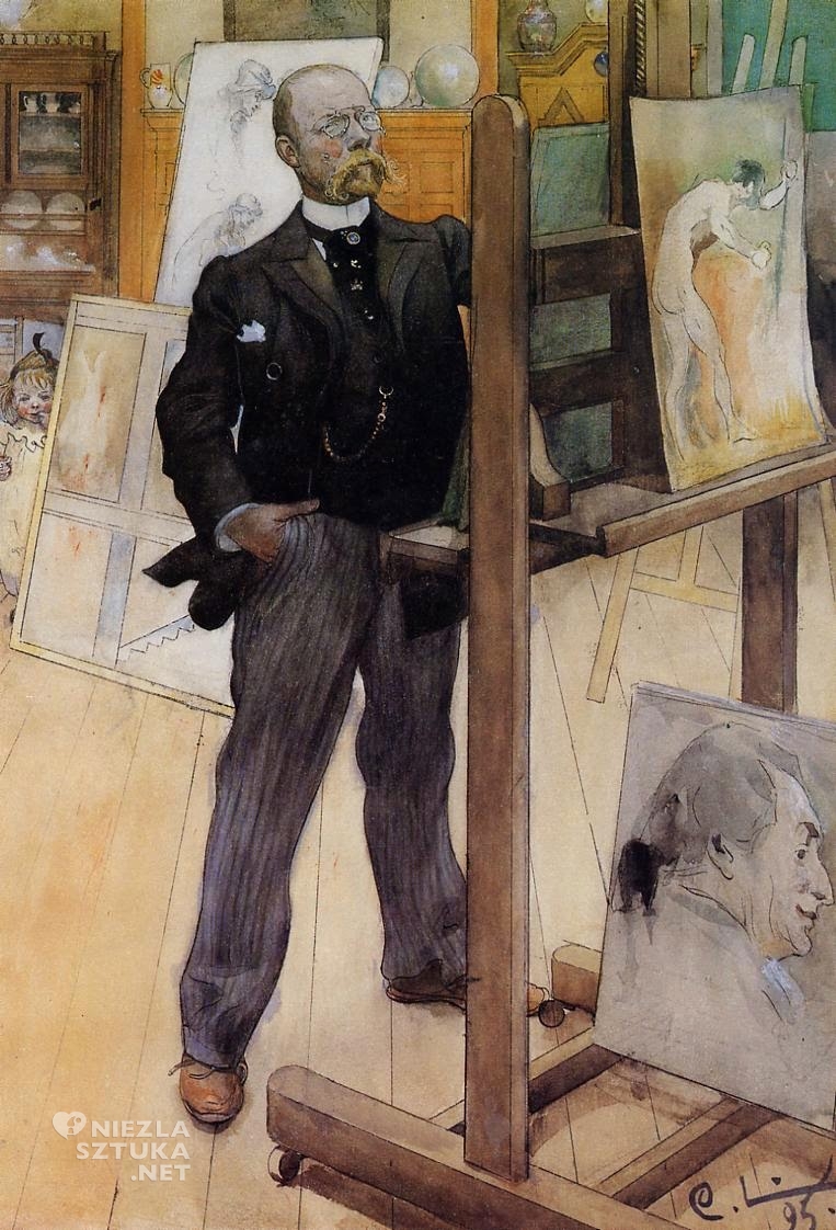 Carl Larsson, Autoportret, 1895