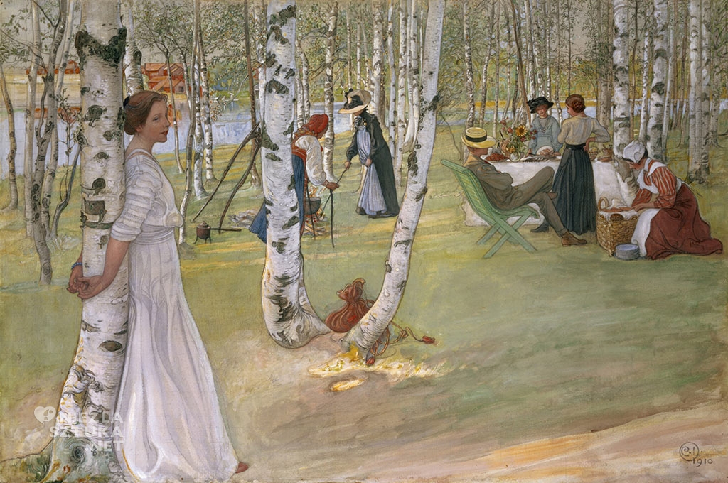 Carl Larsson, Śniadanie na świeżym powietrzu