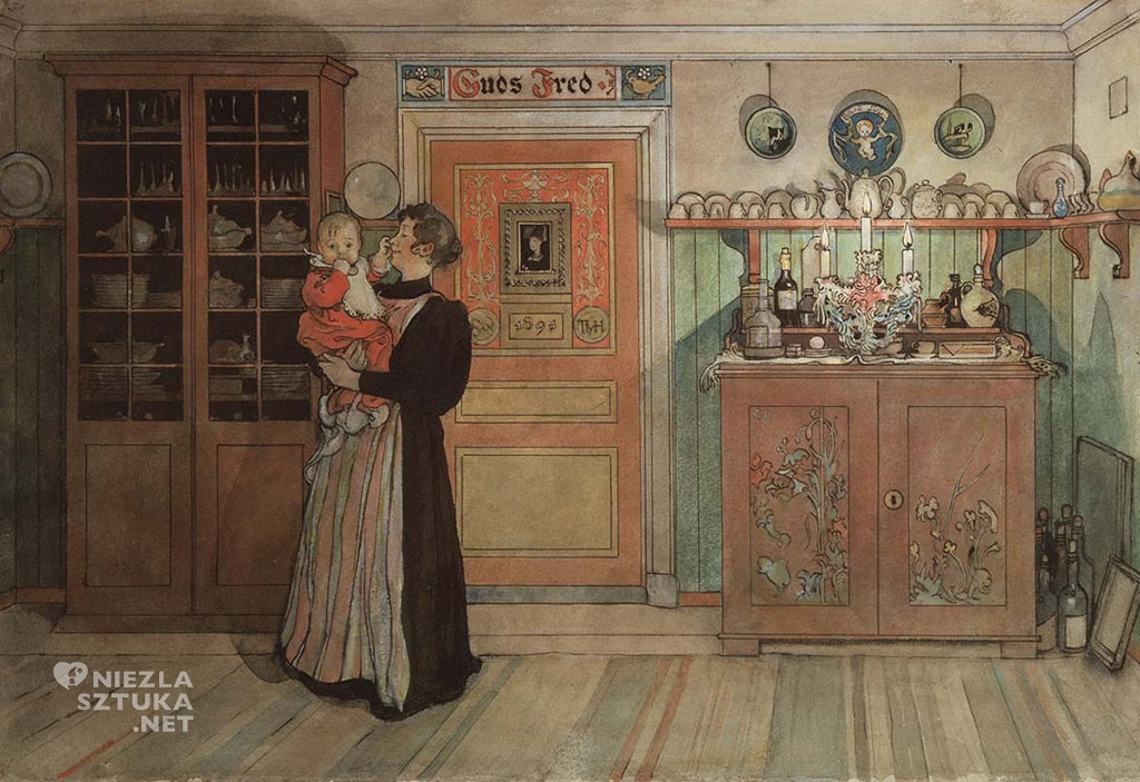 Carl Larsson, Między Bożym Narodzeniem a Nowym Rokiem, ok. 1895