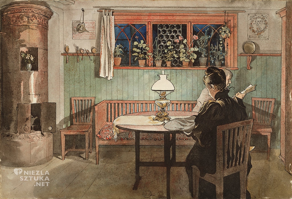 Carl Larsson, Kiedy dzieci poszły spać, ok. 1895