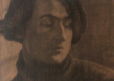 Stanisław Szukalski Autoportret, pastel