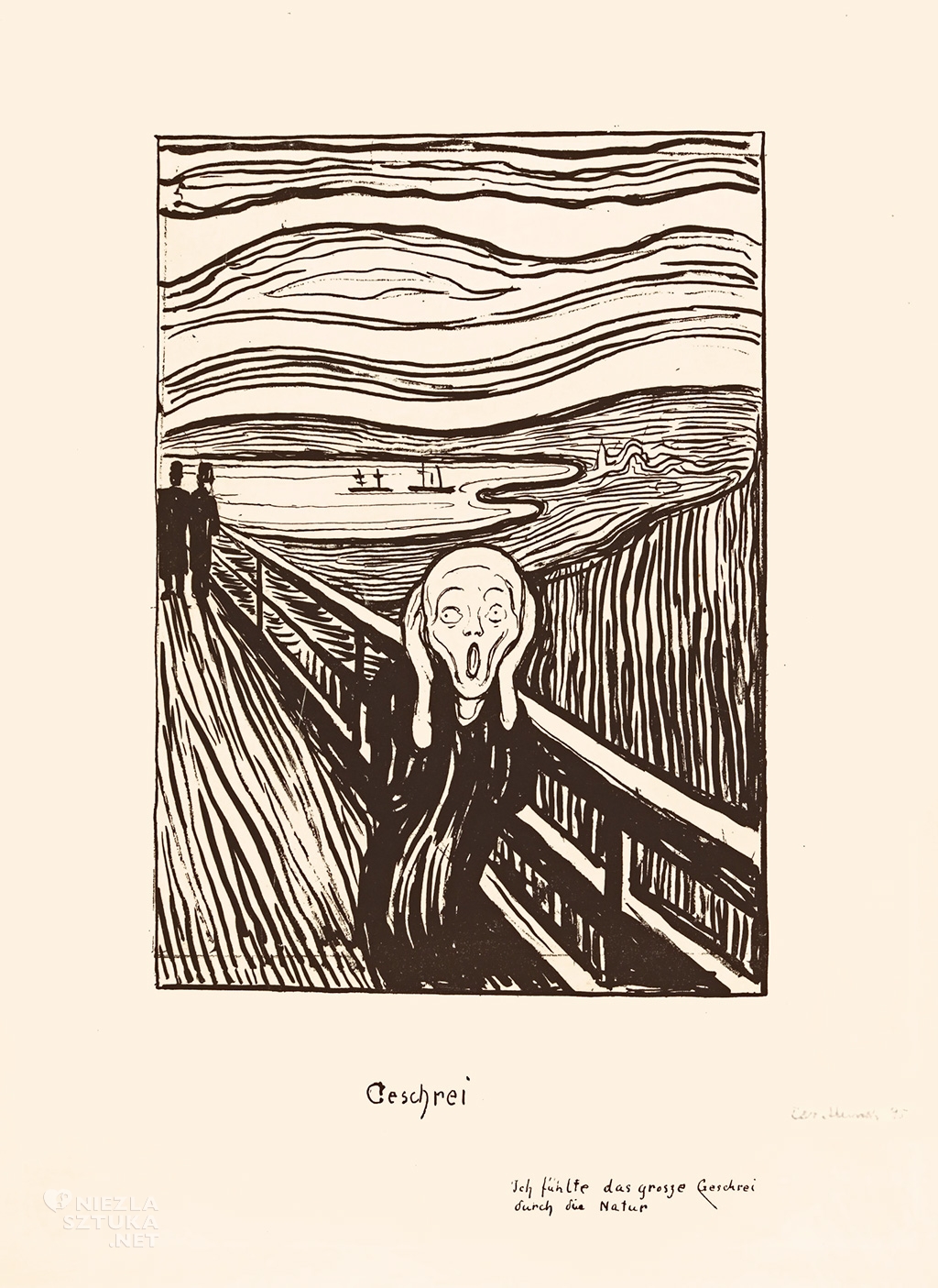 Edvard Munch, Krzyk, litografia, Niezła Sztuka