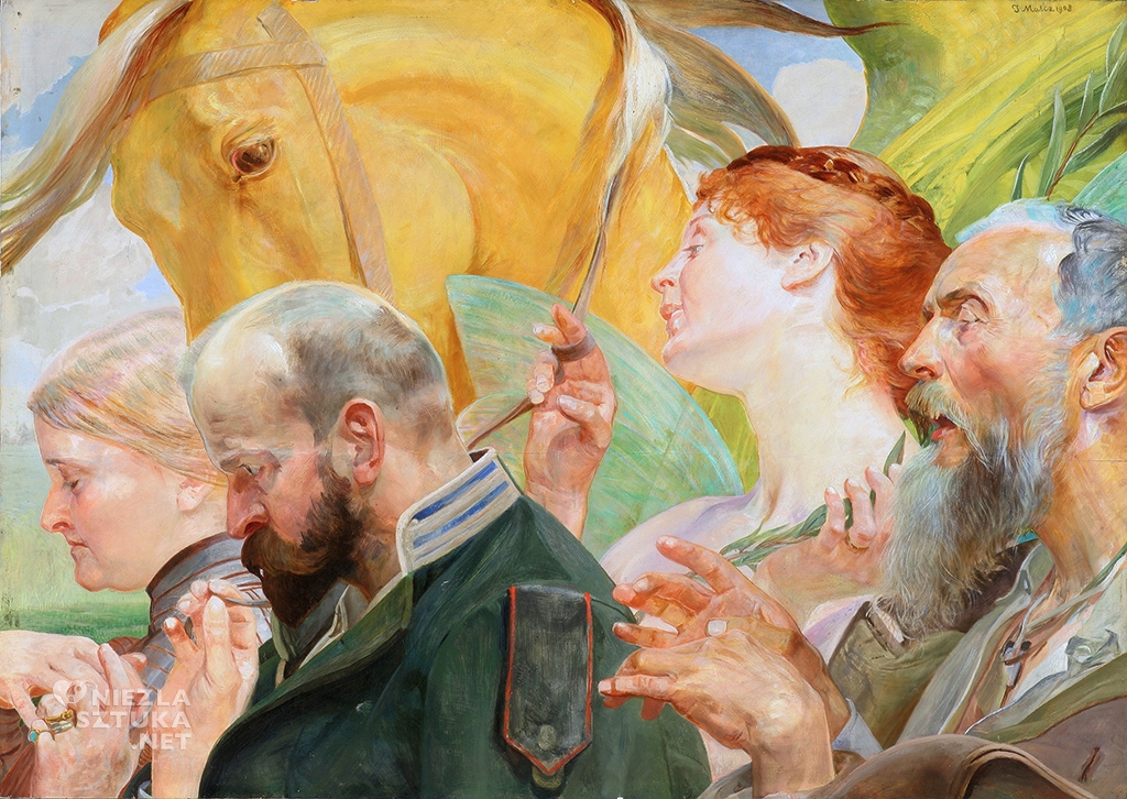 Jacek Malczewski, Tryptyk Prawo Ojczyzna Sztuka, sztuka polska, patriotyzm, symbolizm, malarstwo polskie, Niezła sztuka