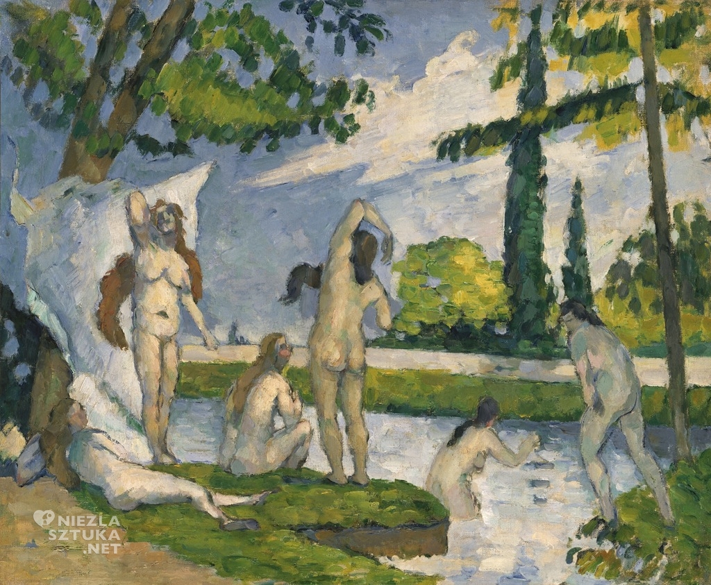 Paul Cézanne, Kapiące się, sztuka europejska, malarstwo francuskie, Niezła Sztuka