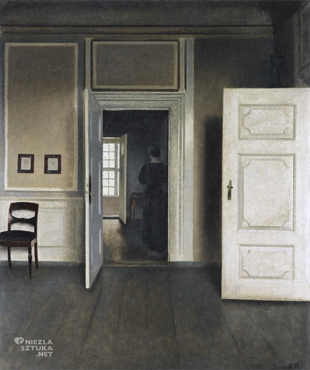 Vilhelm Hammershøi, sztuka duńska, malarz, artysta, niezła sztuka