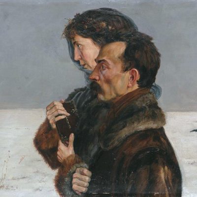 Wlastimil Hofman Autoportret z przyszłą żoną