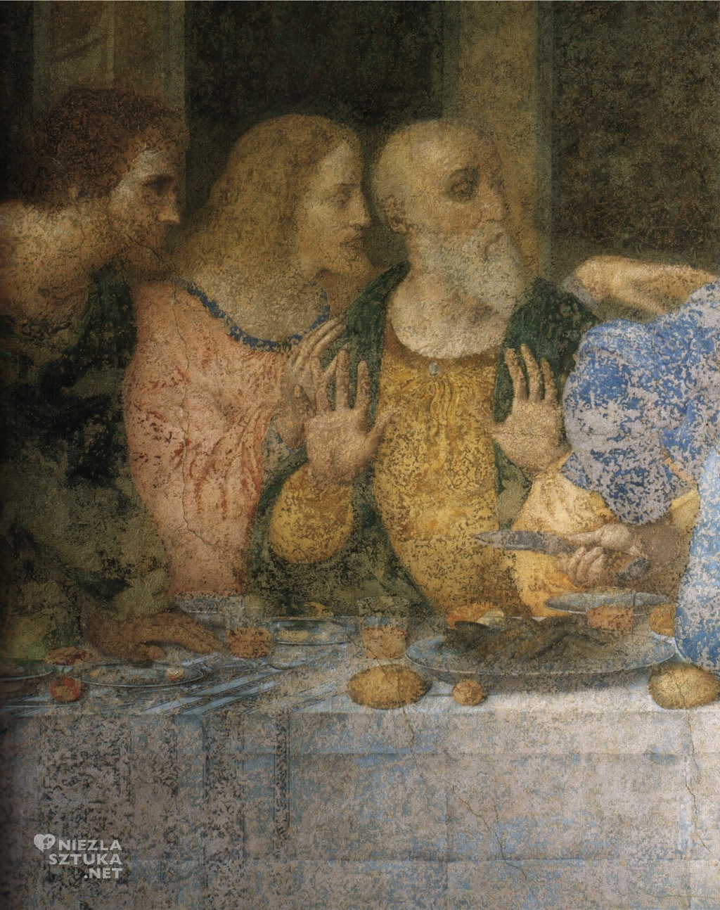 ardo da Vinci, Ostatnia wieczerza, detal, Niezła Sztuka