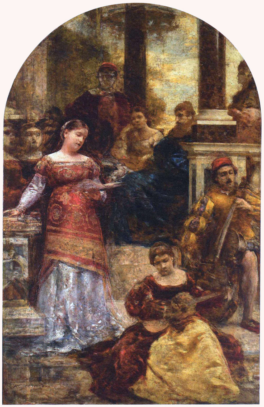 Aleksander Gierymski, Siesta włoska II, Helena Modrzejewska, Muzeum Narodowe w Warszawie, Niezła sztuka