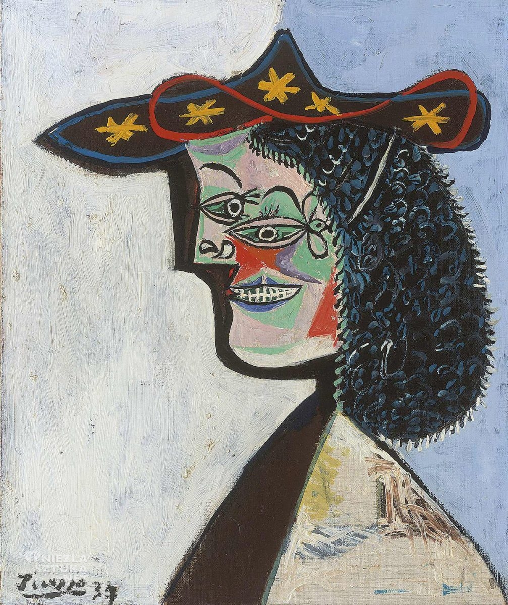 Pablo Picasso, muza, Nusch Eluard, obraz, portret, niezła sztuka