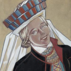 Zofia Stryjeńska, Dziewczyna z okolic Lublina, sztuka polska, kobiety w sztuce, niezła sztuka