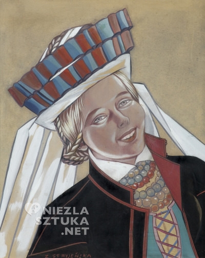 Zofia Stryjeńska, Dziewczyna z okolic Lublina, sztuka polska, kobiety w sztuce, niezła sztuka