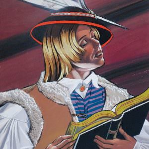 Zofia Stryjeńska, Młody góra z książką, sztuka polska, kobiety w sztuce, niezła sztuka