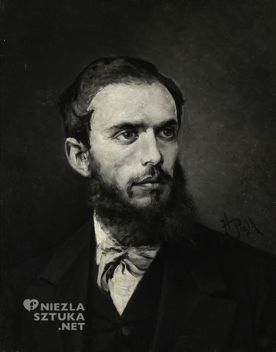Henryk Piątkowski , portret, Maksymilian Gierymski, Muzeum Narodowe w Warszawie, Niezła sztuka