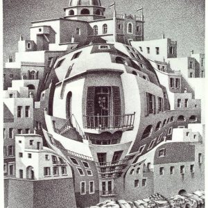 Maurits Cornelis Escher, Balkon, niezła sztuka