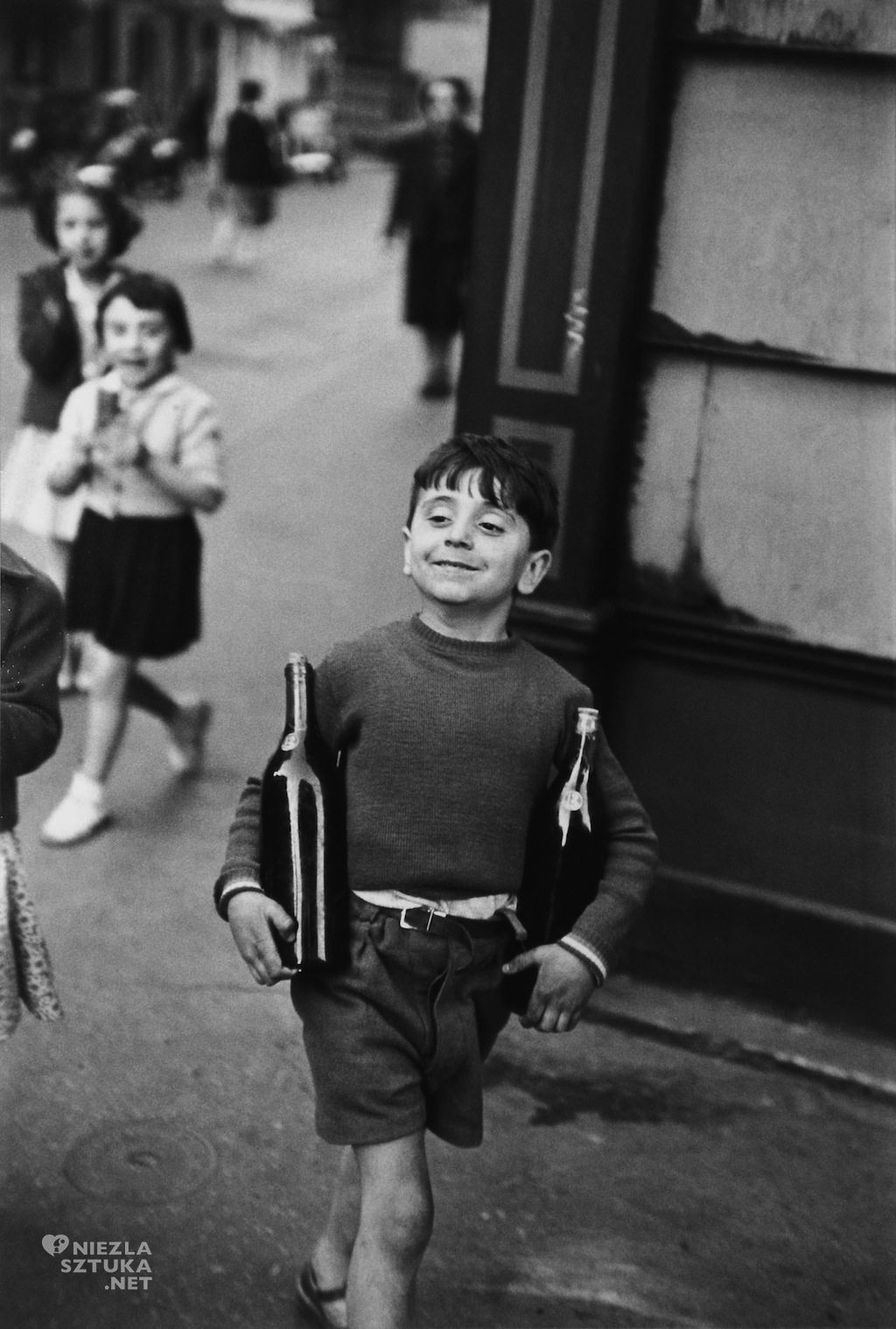Henri Cartier-Bresson, Rue Mouffetard, Paris, fotografia, Niezła Sztuka