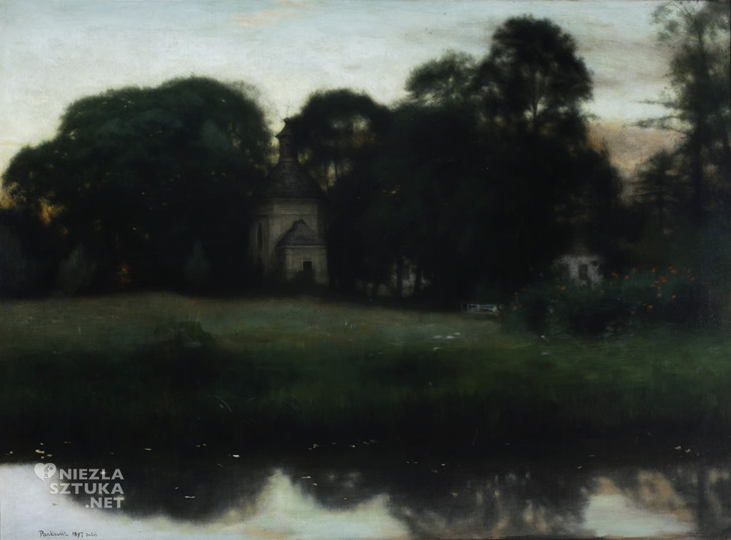 Józef Pankiewicz, Park w Duboju, pejzaż, sztuka polska, Niezła sztuka