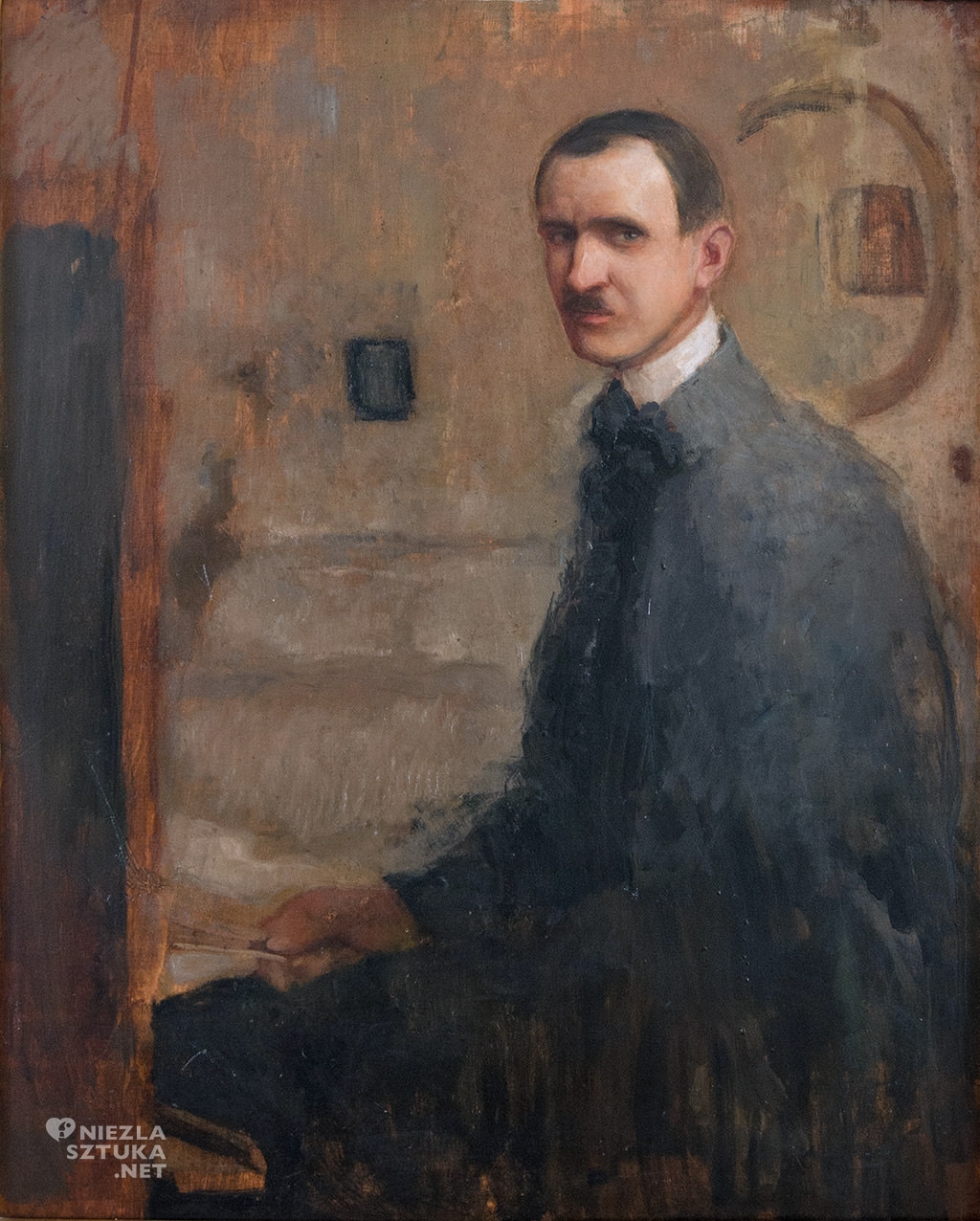 Alfons Karpiński, autoportret, sztuka polska, malarstwo, Niezła Sztuka