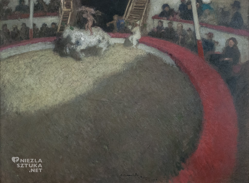 Alfons Karpiński, cyrk w Paryżu, Paryż w malarstwie, sztuka polska, malarstwo, Niezła Sztuka