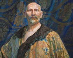 Leon Wyczółkowski, Autoportret w chińskim kaftanie, sztuka polska, Orient, Niezła Sztuka