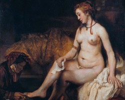Rembrandt, Batszeba w kąpieli, Luwr, Niezła sztuka