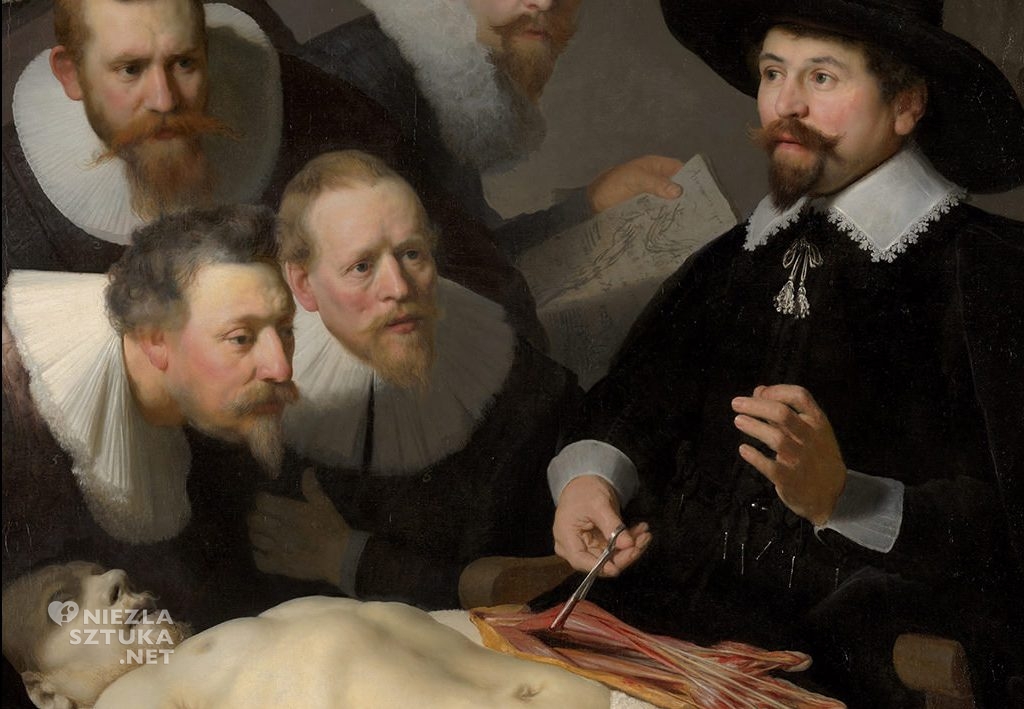 Rembrandt, Lekcja anatomii doktora Tulpa, Maurithuis, Haga, malarstwo holenderskie, Niezła sztuka