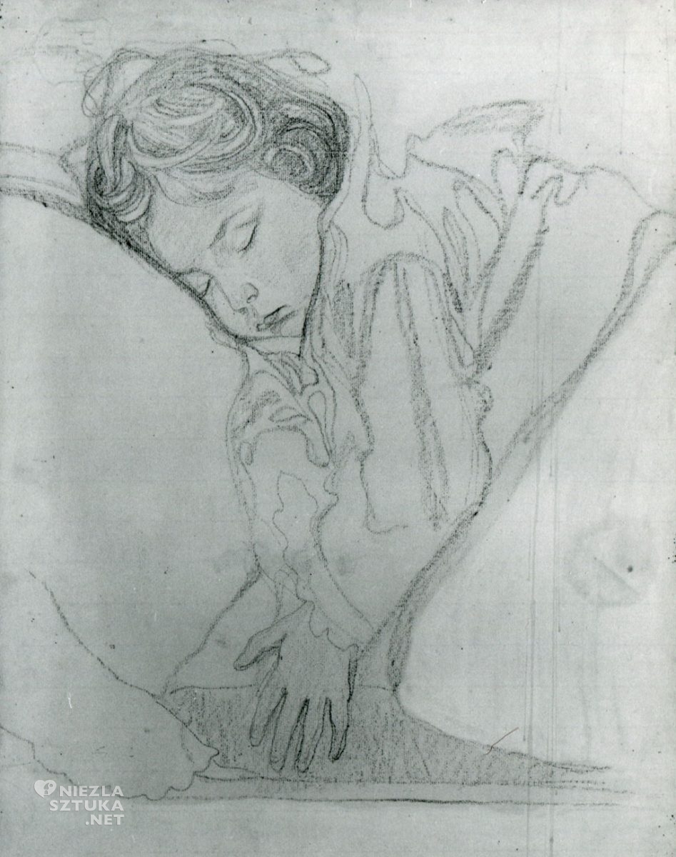 Jan Rembowski, Śpiąca dziewczynka, córka artysty, Niezła Sztuka