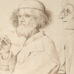 Pieter Bruegel Starszy, Malarz i kupiec, Malarz i koneser, Autoportret Bruegela, Autoportret, sztuka niderlandzka, szkic, Niezła Sztuka