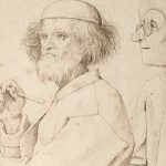 Pieter Bruegel starszy, Malarz i kupiec, Malarz i koneser, Autoportret Bruegela, Autoportret, sztuka niderlandzka, szkic, Niezła Sztuka