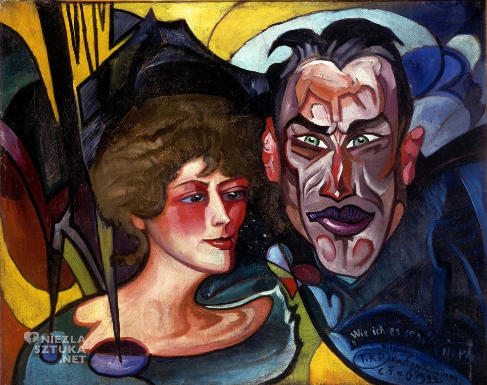 Stanisław Ignacy Witkiewicz, Witkacy, Portret Jarosława i Anny Iwaszkiewiczów, Jarosław Iwaszkiewicz, pisarz, sztuka polska, Niezła Sztuka