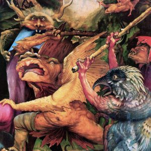 Matthias Grünewald Ołtarz z Isenheim Kuszenie świętego Antoniego