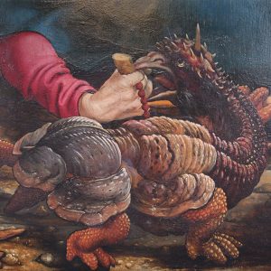 Matthias Grünewald Ołtarz z Isenheim Kuszenie świętego Antoniego