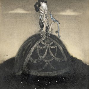 John Bauer, Niebieski ptak, ilustracja, akwarela, sztuka skandynawska, Niezła Sztuka